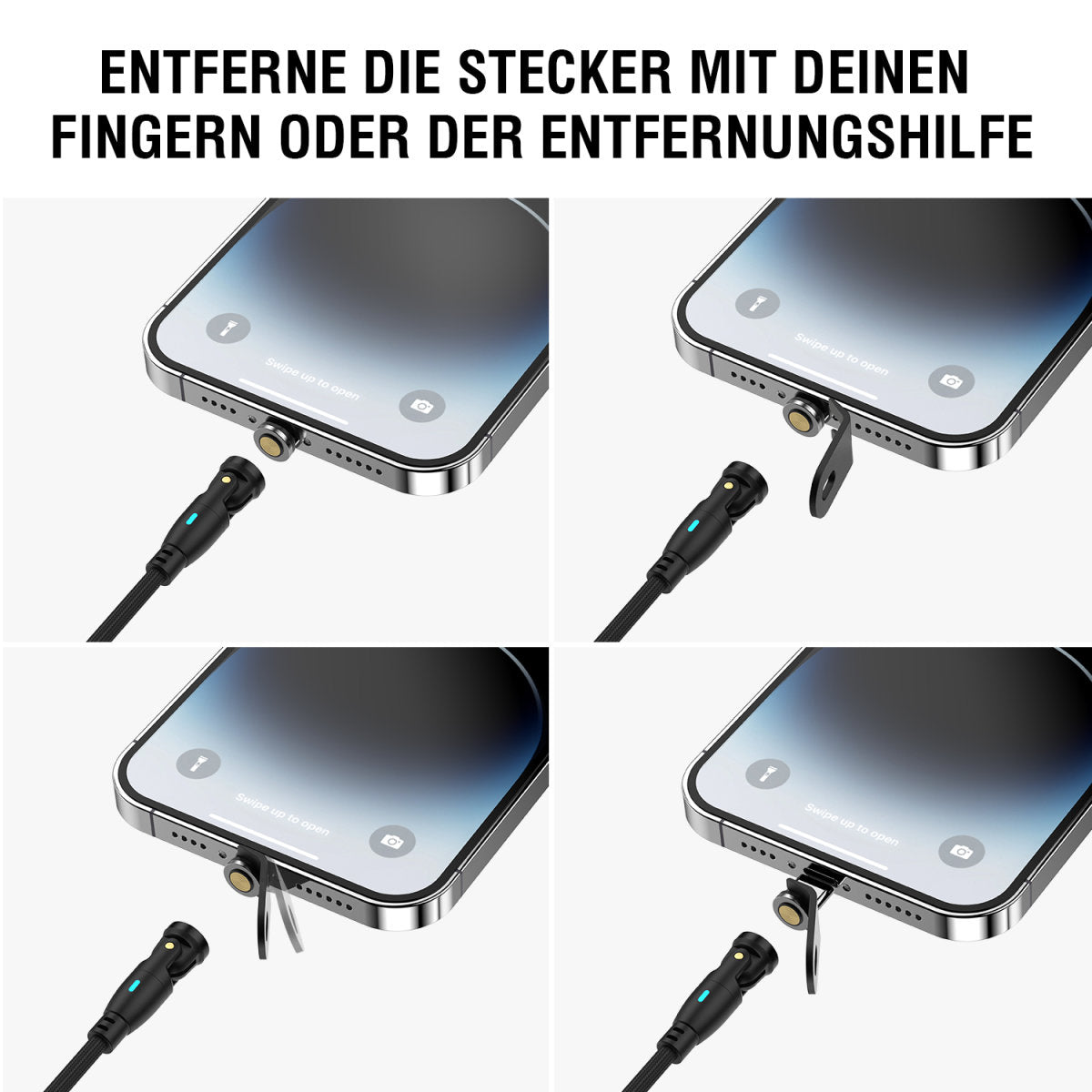 4smarts USB-C auf USB-A Kabel – USB 2.0 (480 Mbit/s) – 1,8 m – PD 100 W – für Laptop, Smartphone und mehr