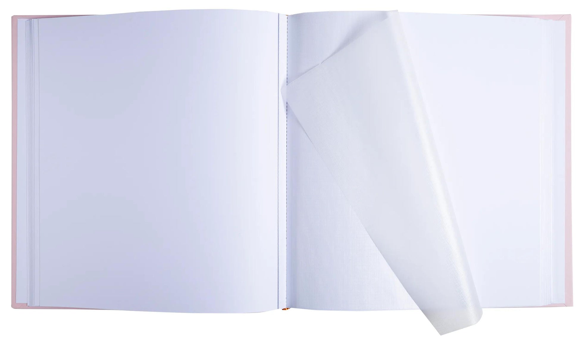 Exacompta Ellipse – Fotobuch, gebunden, 60 Seiten, weiss, 29 × 32 cm, Karton, rosa, mit Pergamin
