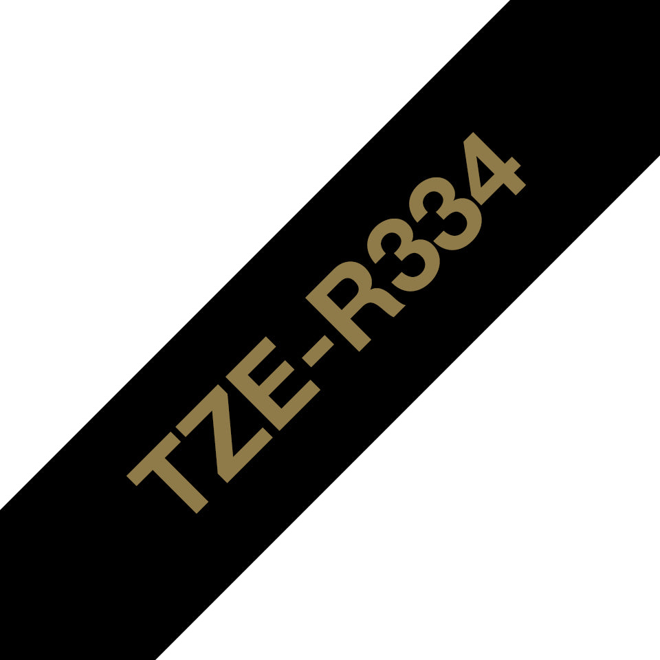 Brother Textilband – 12 mm × 4 m, schwarz, gold