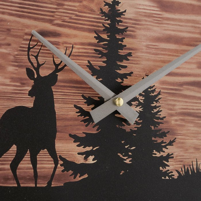 Boltze Wanduhr Ludwig – Ø 45 cm, schwarz, Holz