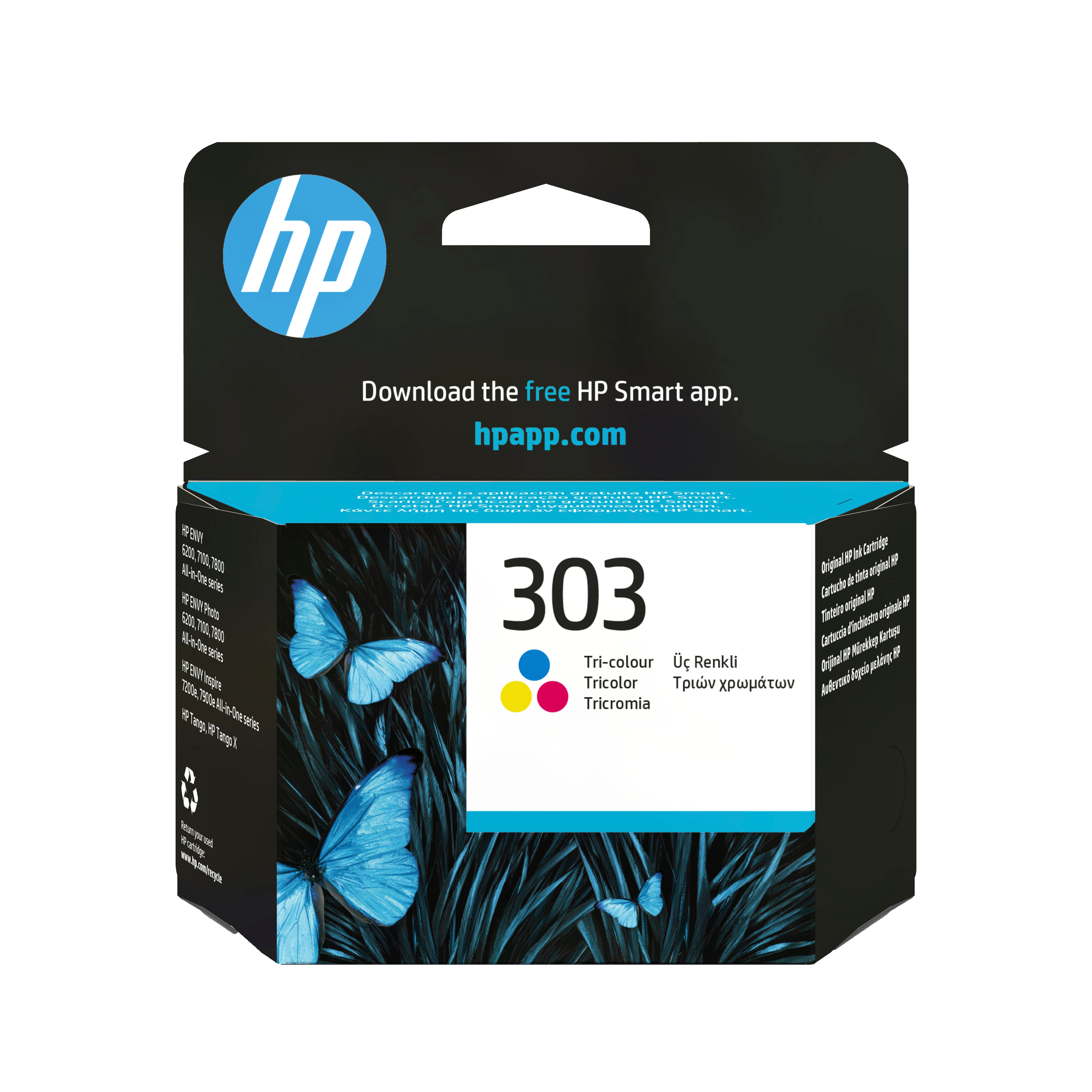 HP Tintenpatrone 303, dreifarbig, original – für HP