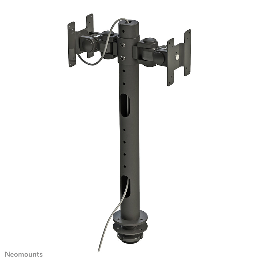 Neomounts FPMA D050 – Tischhalterung, Dual, Tischdurchführung, bis 30", VESA 75 × 75 mm, 20 kg, neigbar
