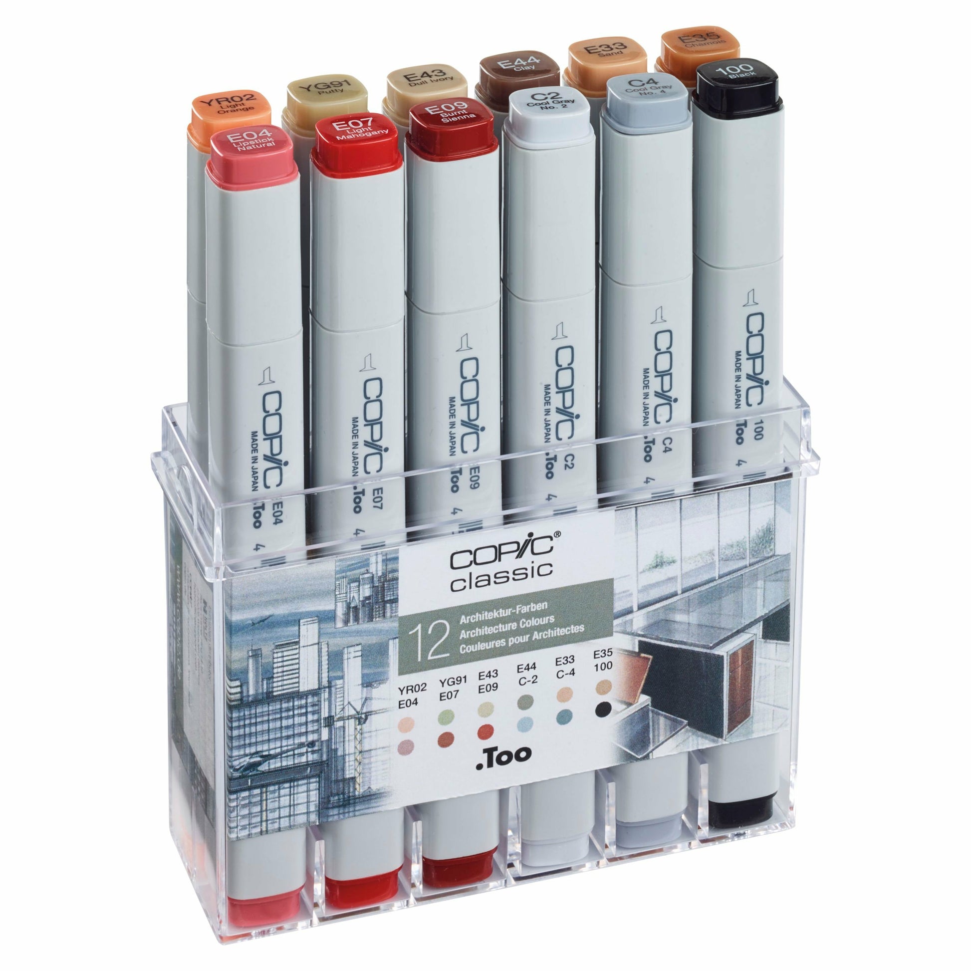 Copic Permanent Marker – Verschiedene Farben, 12 Stück