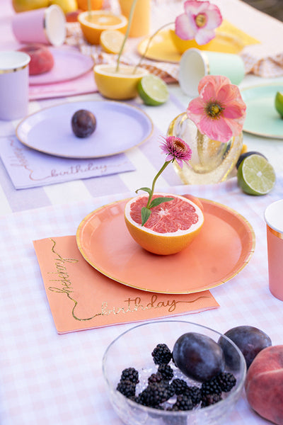 PartyDeco Becher, Papier – 2,2 dl, mehrfarbig – 6 Stk.