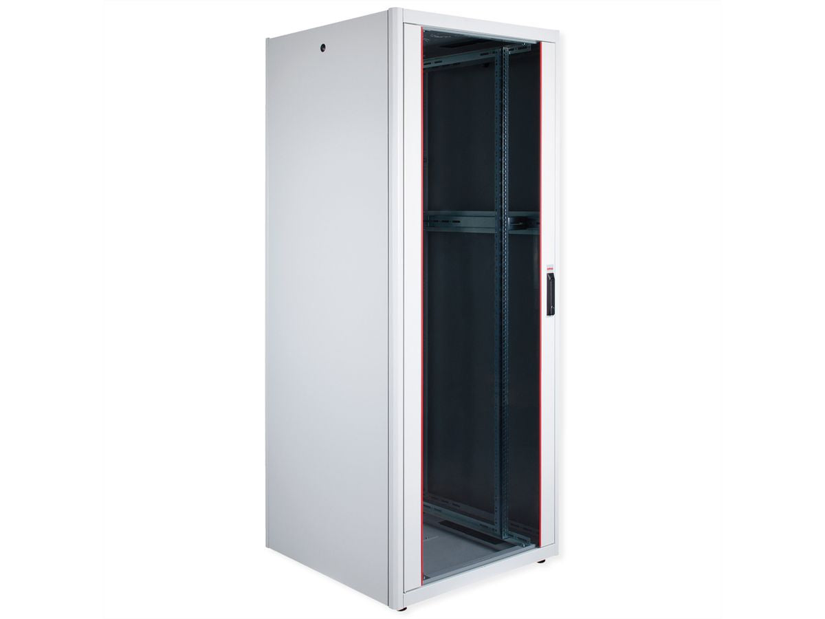 ROLINE Pro – 19" Netzwerkschrank 42U, IP20, abschliessbar, 800 × 800 × 2053 mm, lichtgrau, Stahl