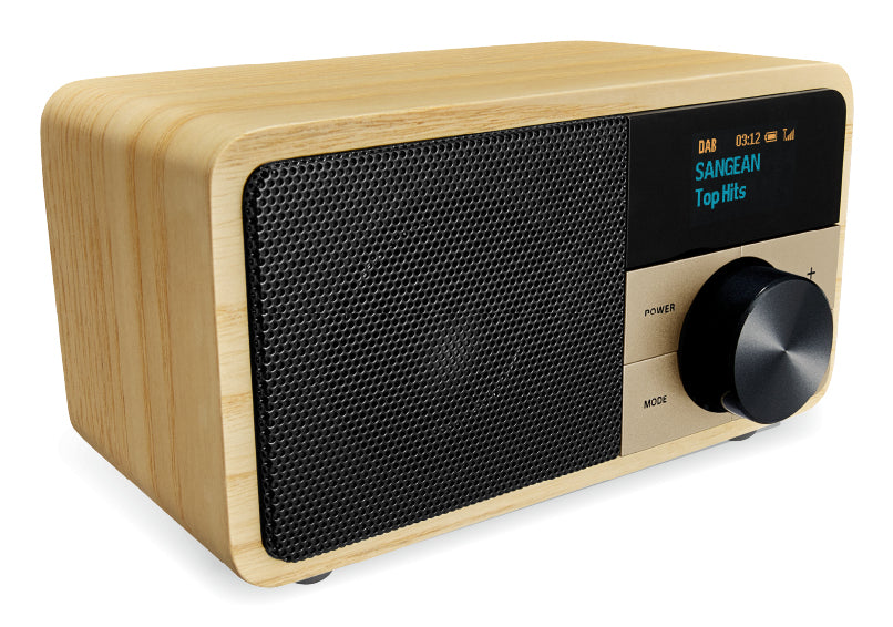 Sangean DDR-7 Natural Wood – DAB+/UKW-Tischradio, Bluetooth – Hellbraun