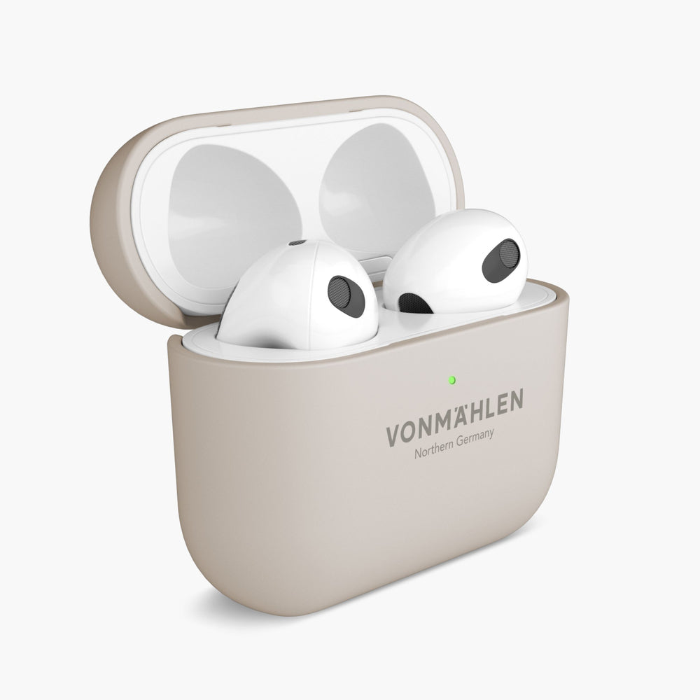 Vonmählen Thin Case – Schutzhülle – für AirPods Pro (2. Gen.) – Anti-Rutsch-Basis, tropfsicher – Creme