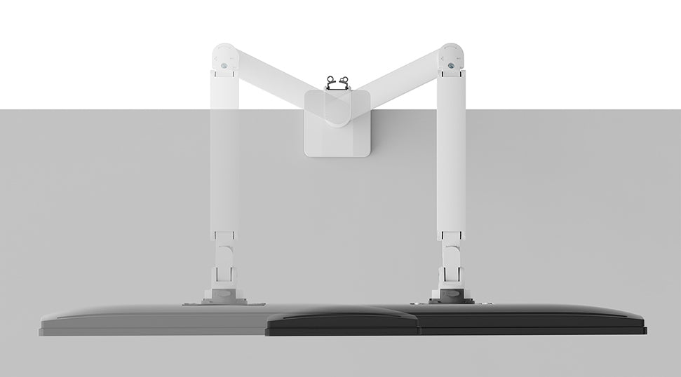 Neomounts NEXT DS70-250WH1 – Monitorarm, Klemme/Durchführung, bis 35", VESA 75 × 75/100 × 100 mm, 9 kg
