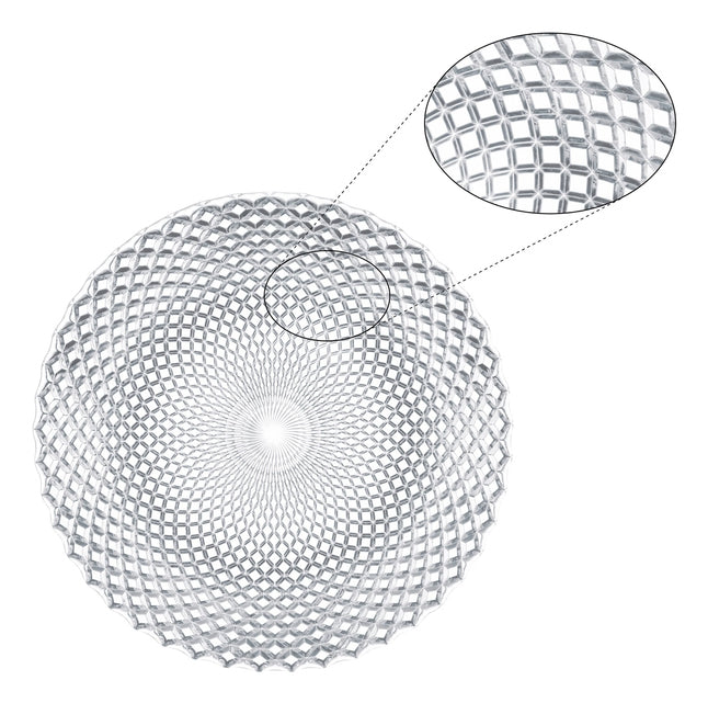 Nachtmann Rumba Platzteller – 2er Set, Ø 32 cm, H 2,2 cm, Kristallglas, Transparent, spülmaschinenfest