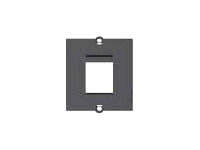 Bachmann Keystone-Modul RJ45, 1×Fassung, mit 2 Schrauben – Schwarz