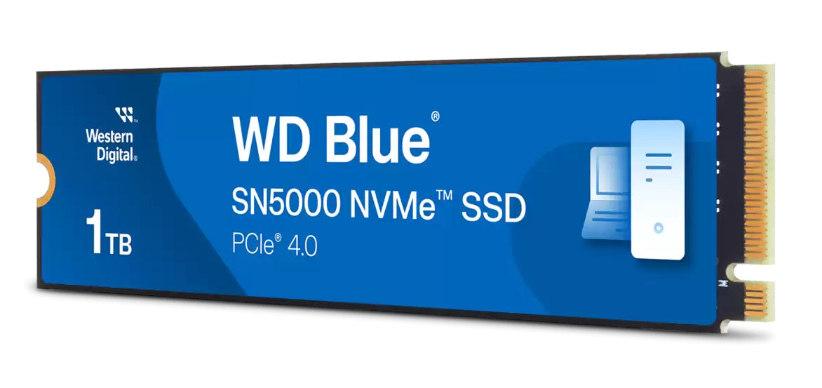 Western Digital Blue SN5000 1 TB – M.2 2280, PCIe 4.0 NVMe, 5150/4900 MB/s