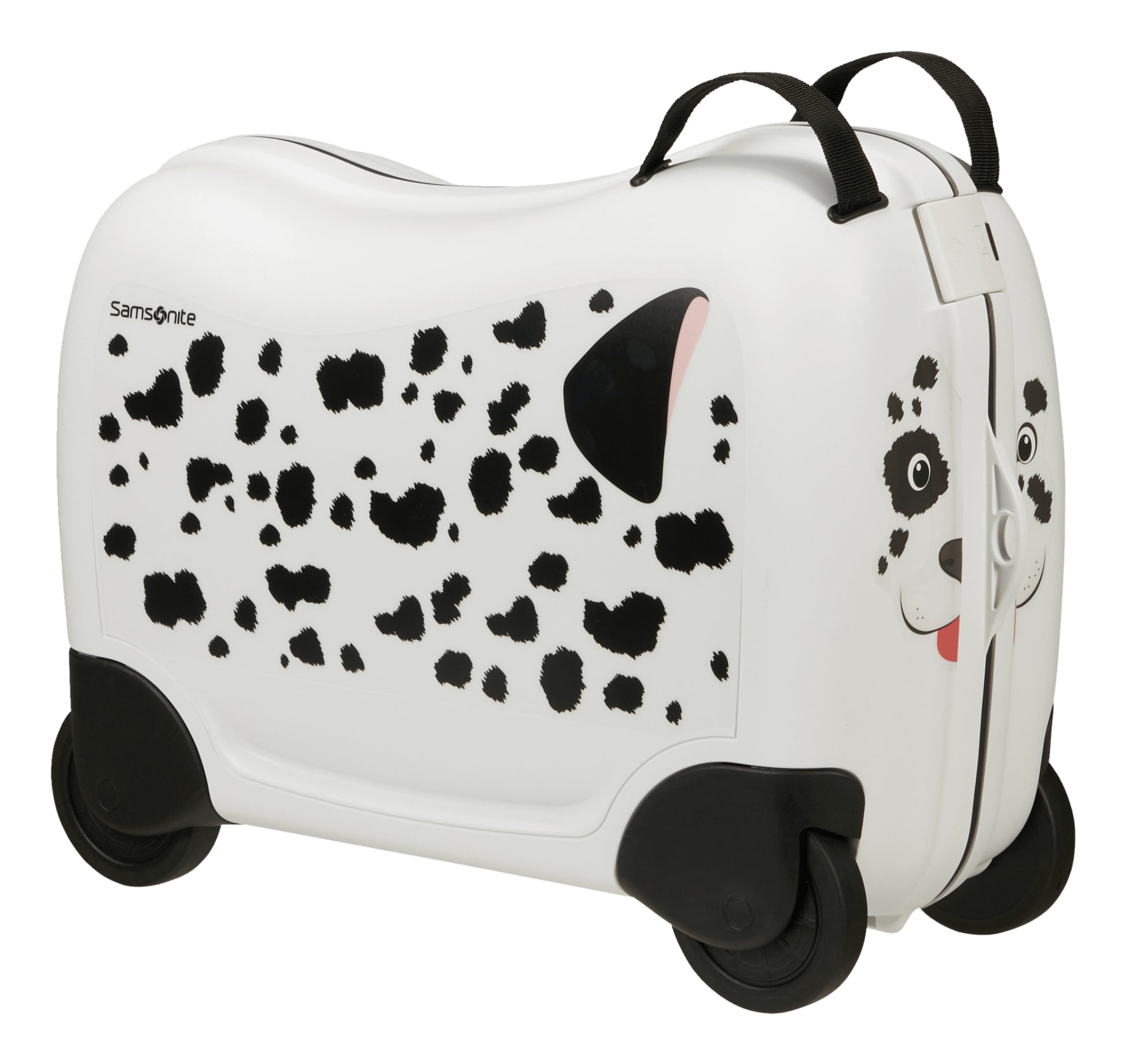 Samsonite Kindertrolley Dream2Go Rider Handgepäck – 30 l, Hartschale, 4 Rollen, Welpenmuster, 52 × 38 × 21 cm