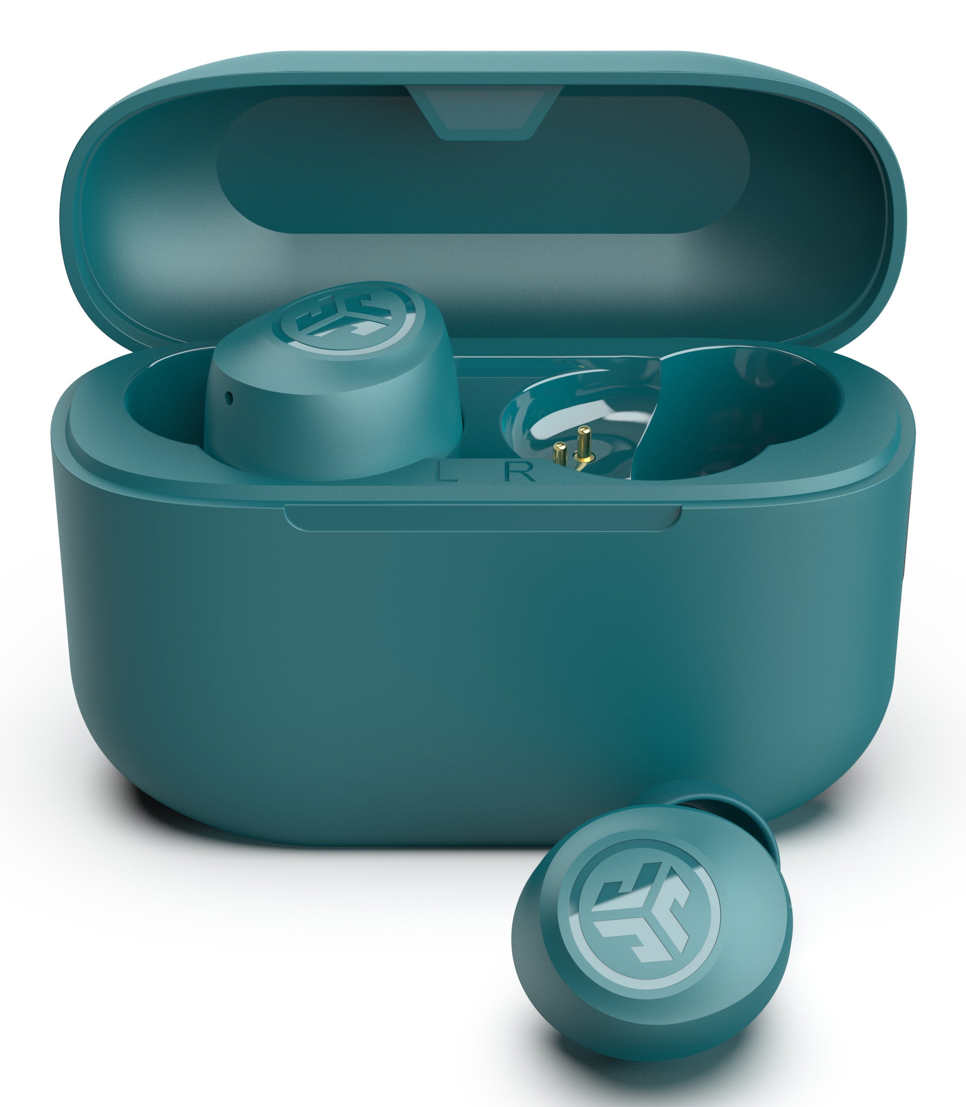 JLab Go Pop+ TWS In-Ear – Stereo, TWS, mit Ladecase, Türkis, BT 5.1