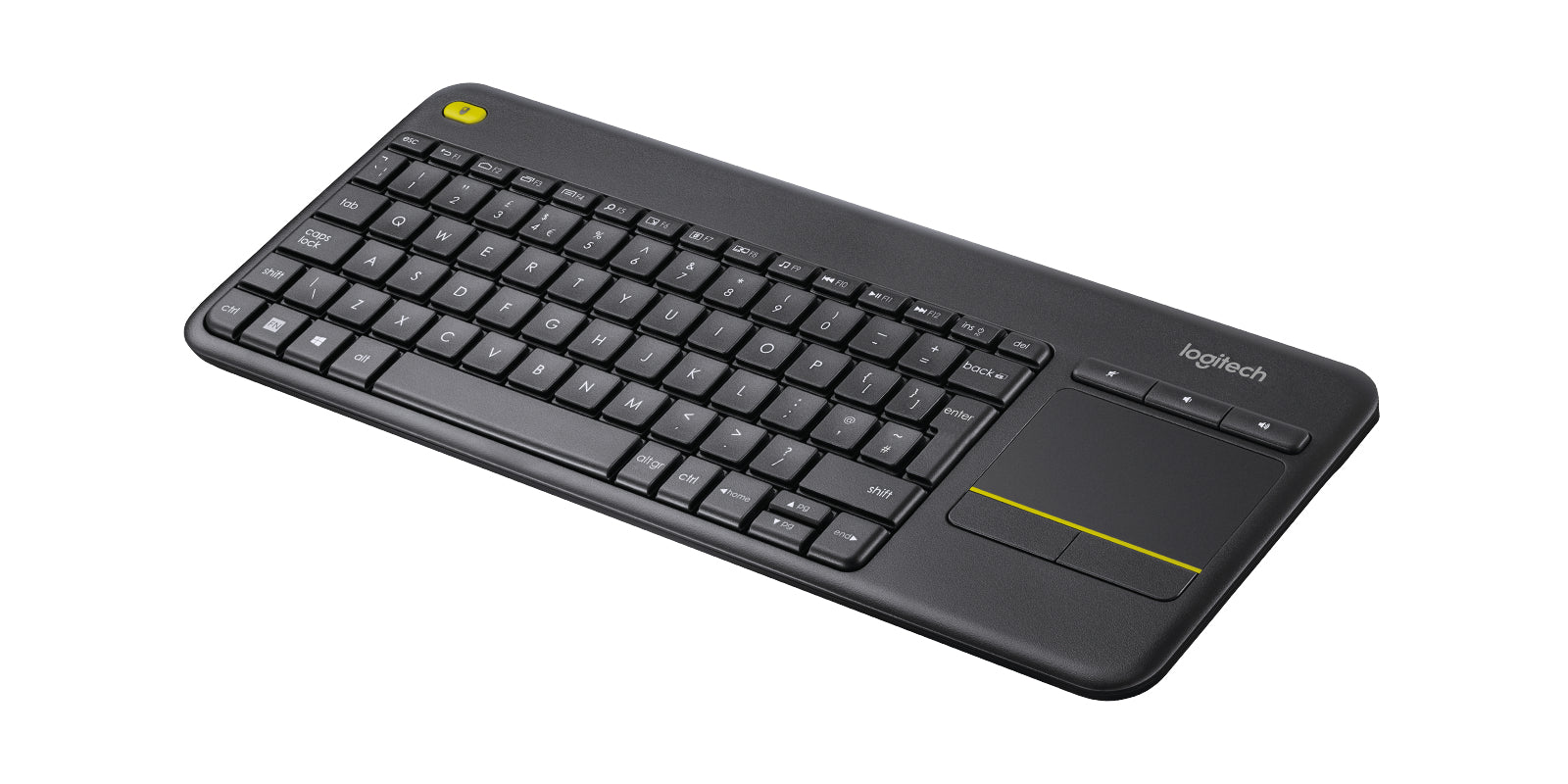 Logitech K400+ – Tastatur, kabellos (2,4 GHz), CH-Layout (DE-CH) – für Windows, Android & ChromeOS