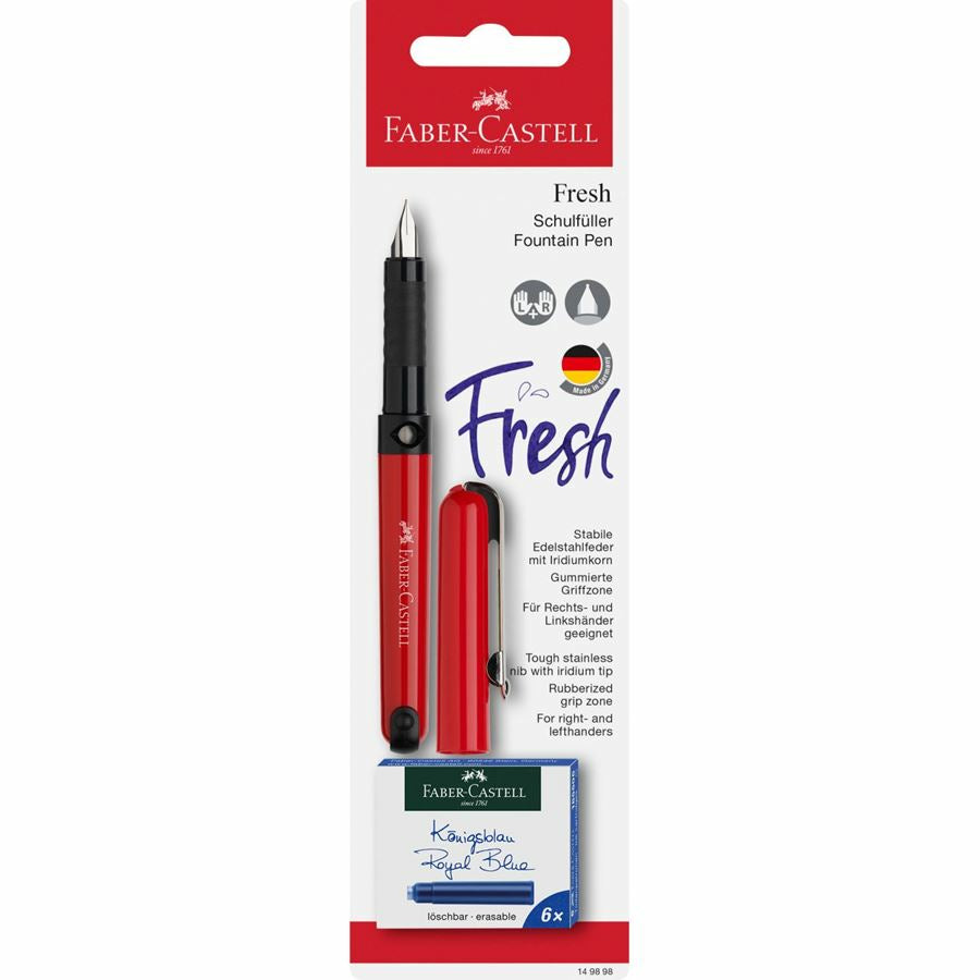 Faber-Castell 149898 – Füllfederhalter – A – farbig sortiert – Edelstahl
