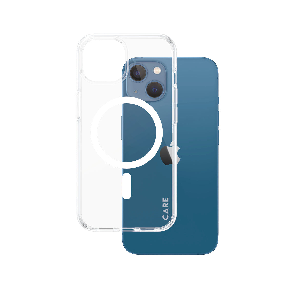 PanzerGlass CARE Flagship Backcover – für Apple iPhone 13/14, Kunststoff, Transparent, bis 4,8 m sturzsicher