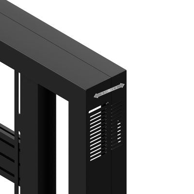 Hagor Enclosure Display-Gehäuse – VESA 600×400 mm, Landschaft, Metall – für 55" TVs – Schwarz