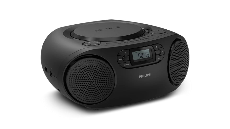 Philips TAZ2000B/10 – Portabler CD-Player, UKW-Radio, Bluetooth – Schwarz