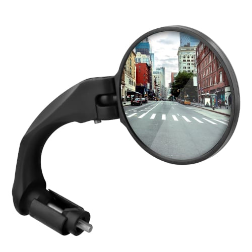 T'nB Lenkerendspiegel – Ø 70 mm, 360° verstellbar – für Lenker Ø 25 mm – schwarz – 1 Stk.