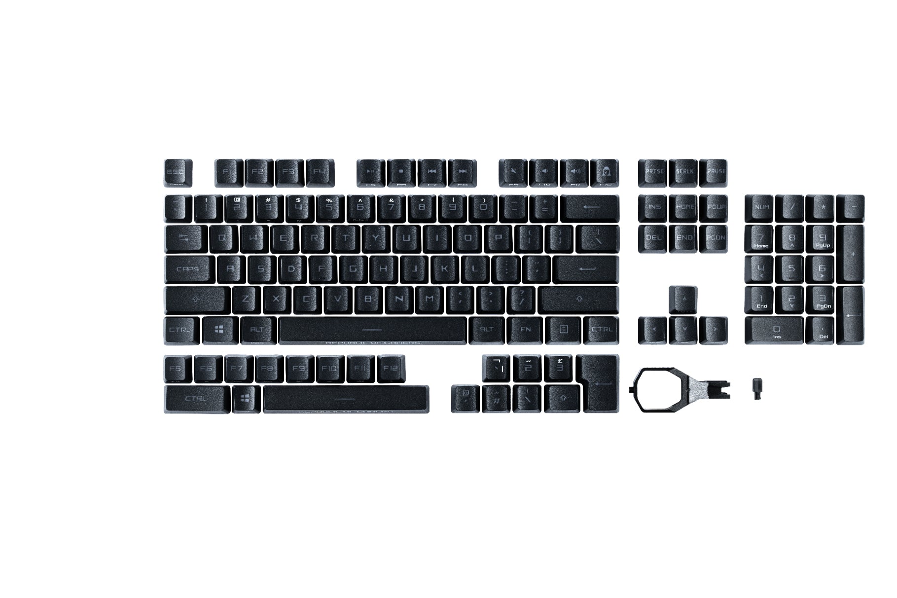 ASUS ROG RX PBT – Tastaturkappen-Set – Schwarz, für ROG RX Switch, 250 g