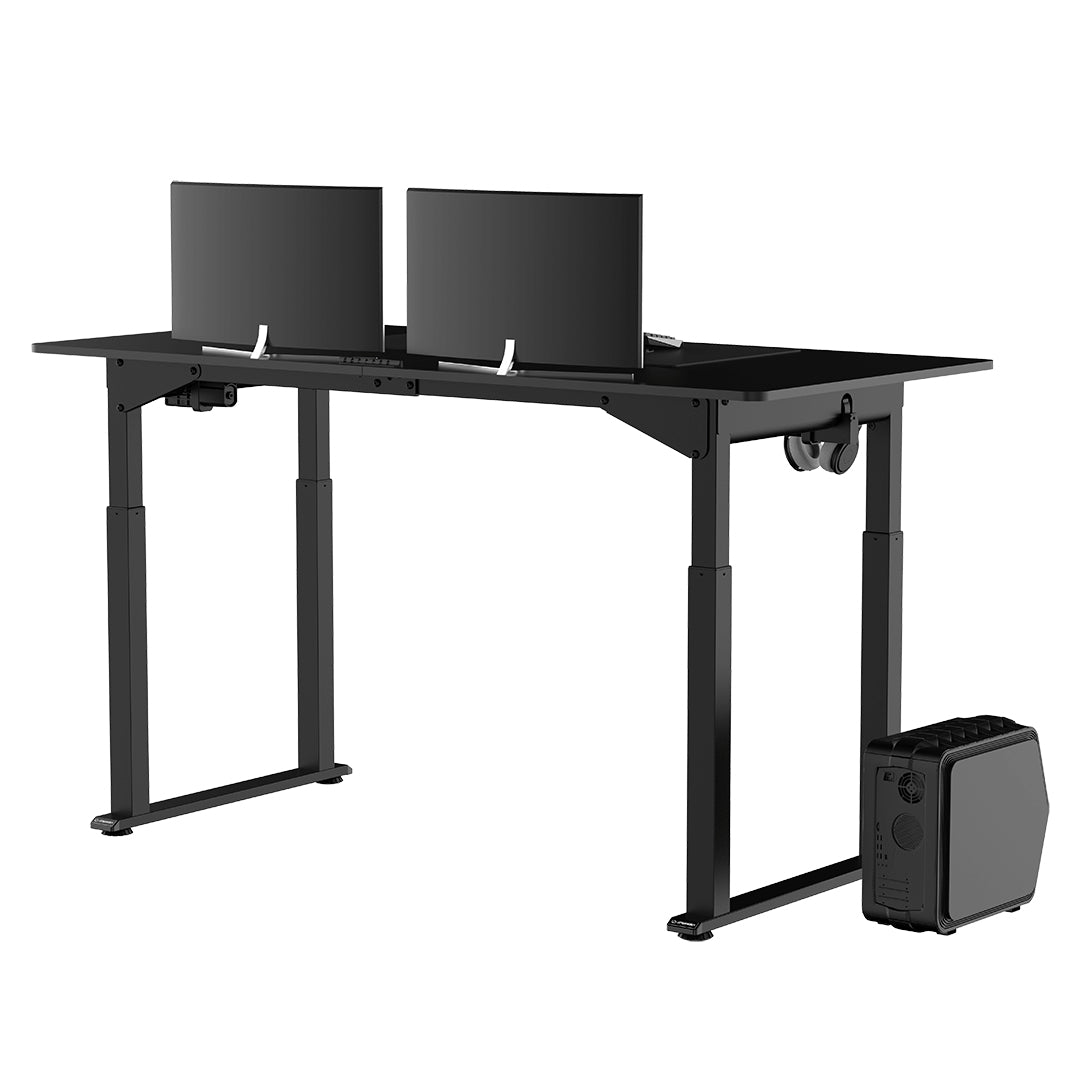 Ultradesk Uplift Gaming-Tisch – 160 × 75 cm, höhenverstellbar, schwarz, Stahl