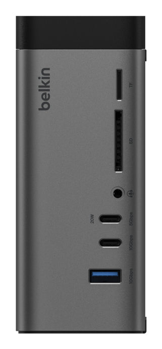 Belkin Connect 11in1 Multiport-Adapter – USB-C, DP, 2× HDMI, 1× USB-A, 96 W PD, GbE, SD/microSD, 3,5 mm Audio