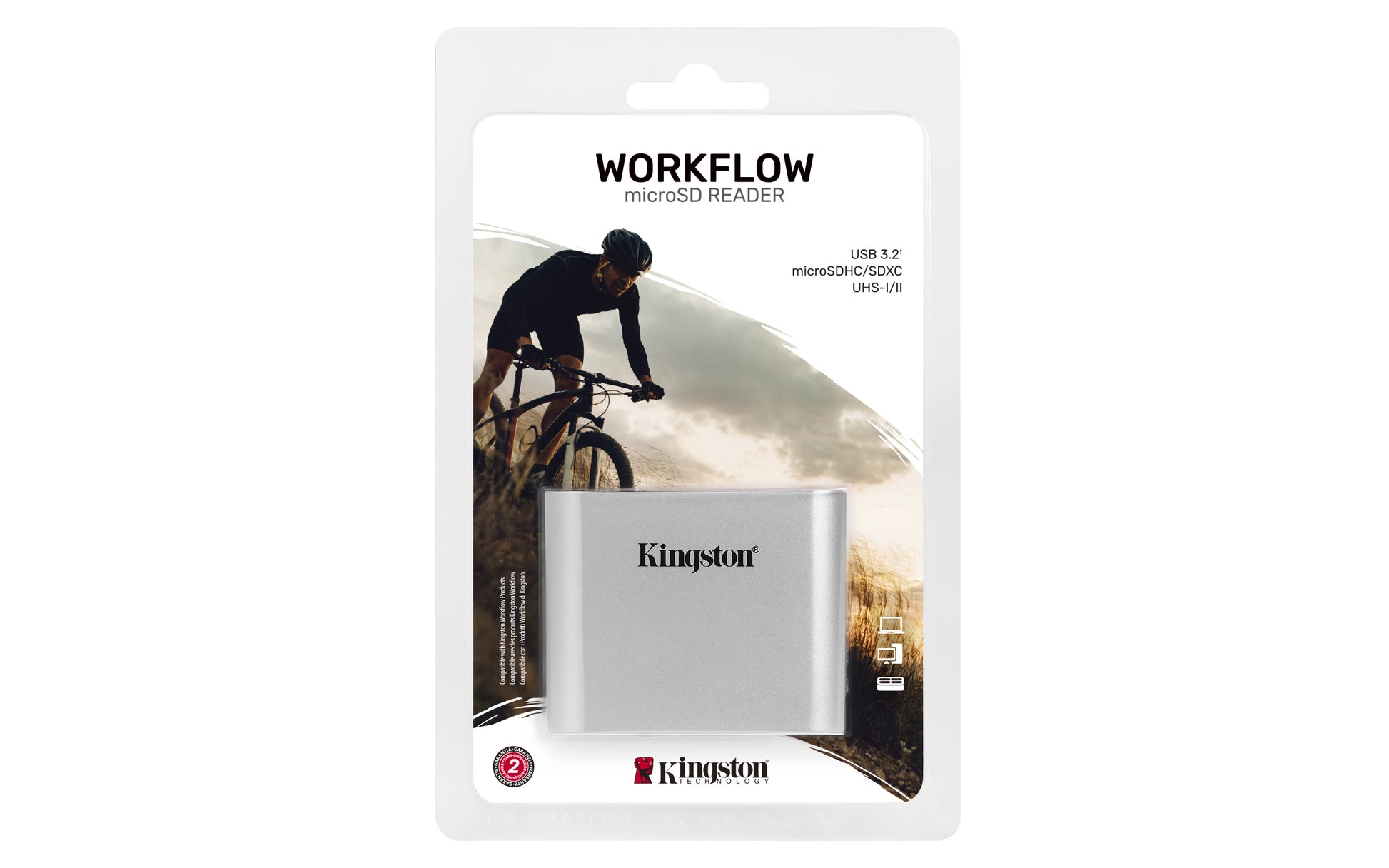 Kingston Technology Kingston Workflow Dual-Slot Kartenleser – microSD/microSDHC/microSDXC – USB-C 3.2 Gen 1 – 5 Gbit/s