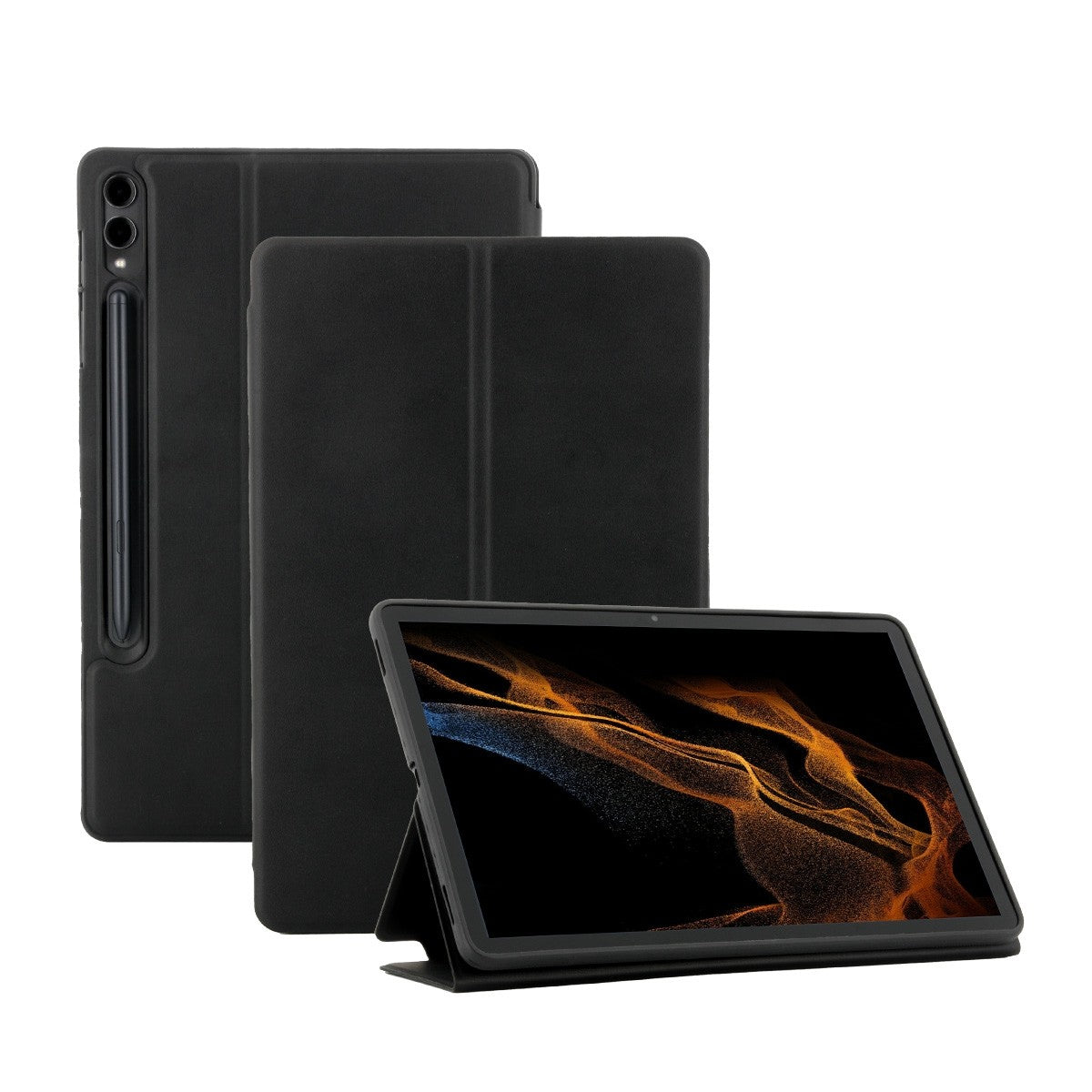 Mobilis Tablet-Hülle für Galaxy Tab S9+ (SM-X810/SM-X816) 12,4" – Schwarz