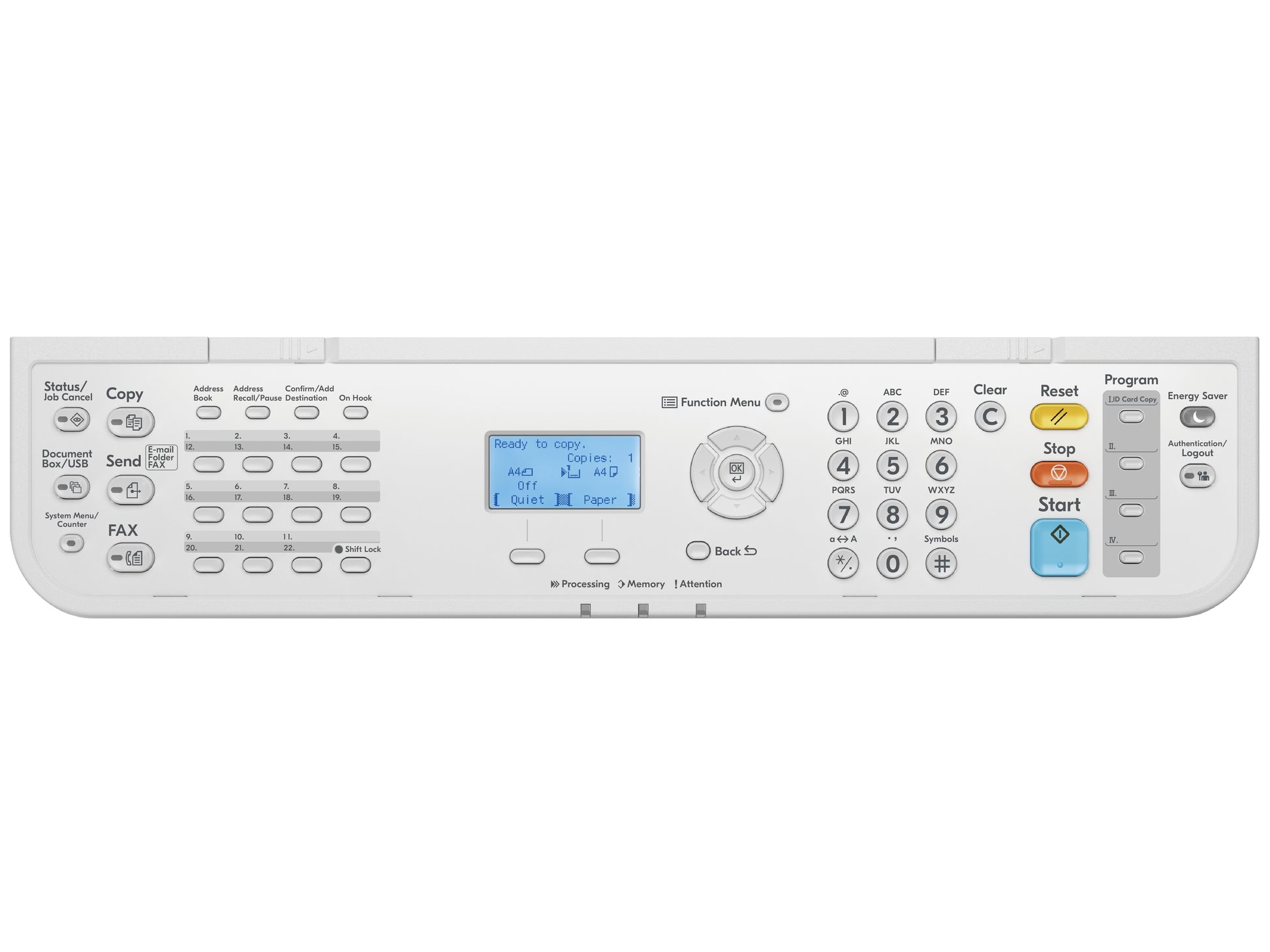 KYOCERA Ecosys Ma4500Fx – S/W Laser-MFP A4, 4-in-1 – USB/LAN – Duplex, Duplex-ADF, 75 Blatt ADF – 45 ppm S/W