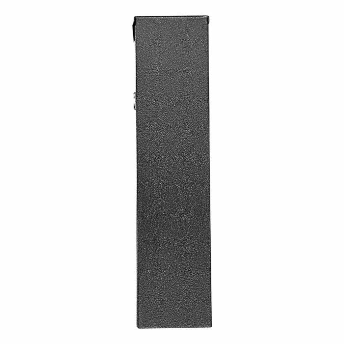 BURG-WÄCHTER Briefkasten Pocket 5871 E – schwarz, Stahl, 21,5 × 31,5 × 7,5 cm, verschliessbar