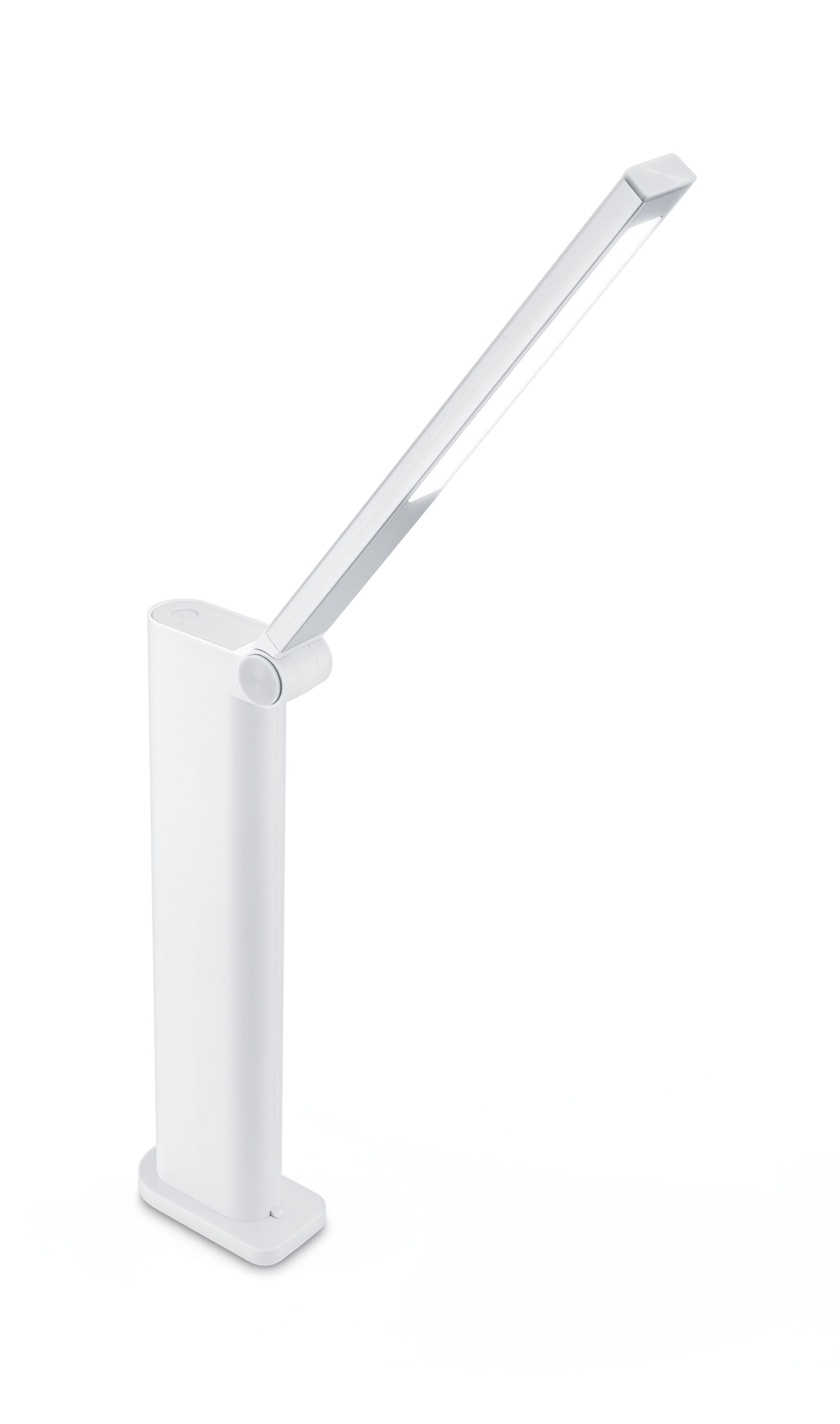 Philips by Signify Philips Tischleuchte Amber – 3600 K (Warmweiss), 120 lm, 5 W, dimmbar, Akku, Weiss
