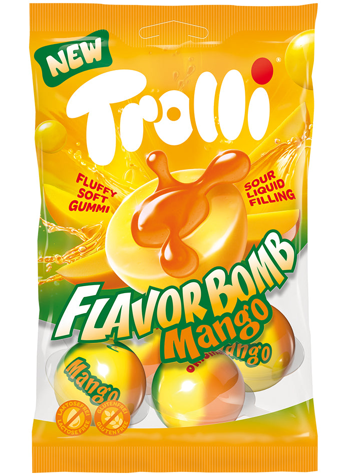 Trolli Favorbomb Gummibonbons – Mango – 75 g