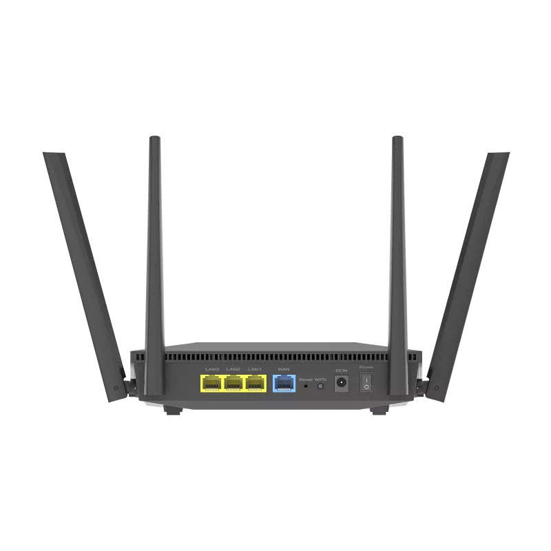 ASUS RT-AX52 – Wi-Fi 6 Router, Dual-Band (2,4/5 GHz), AX1800, 4× GbE, Schwarz