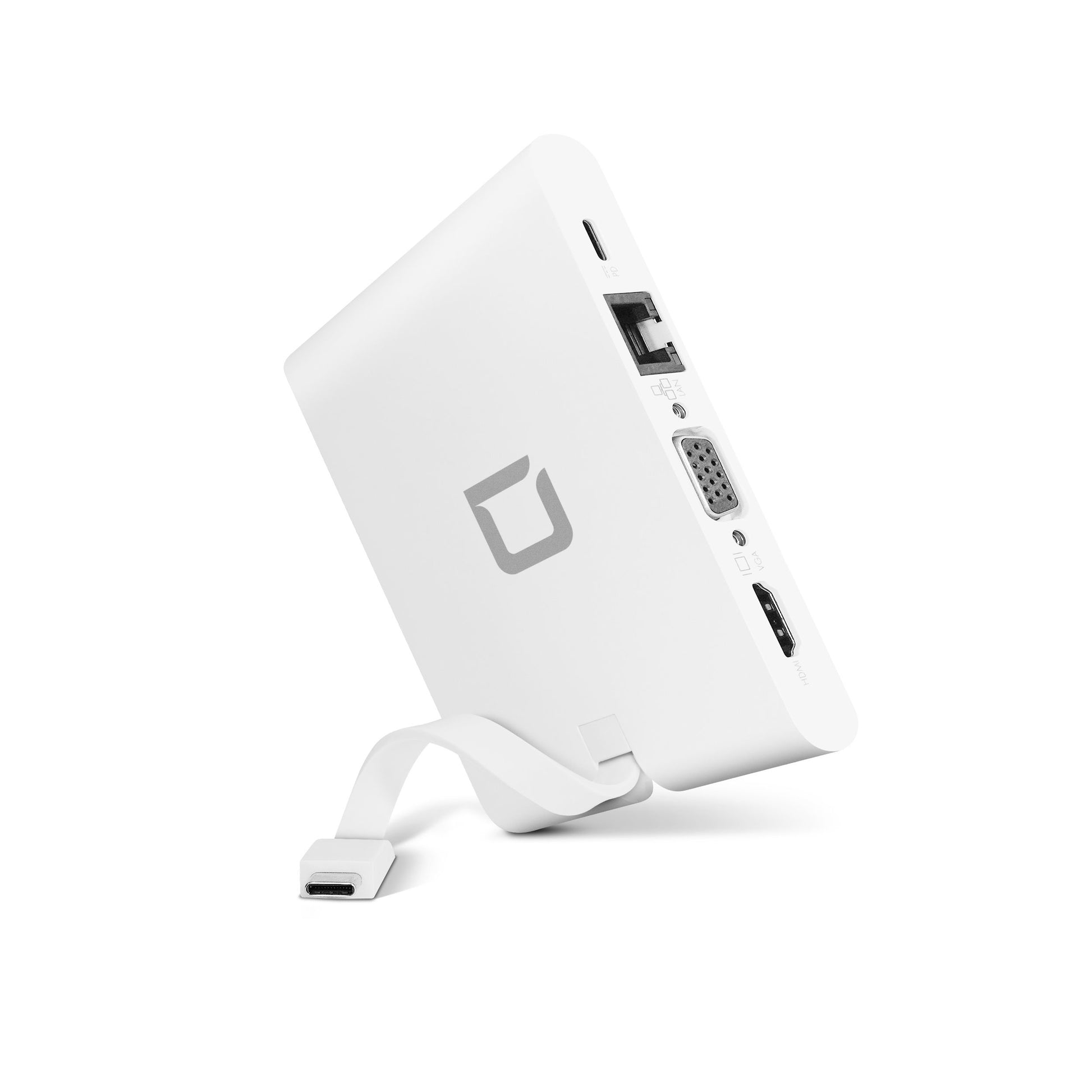 DICOTA D31729 Multiport-Adapter – USB-C, 1× HDMI, 1× VGA, 2× USB-A, 100 W PD, GbE, SD/microSD