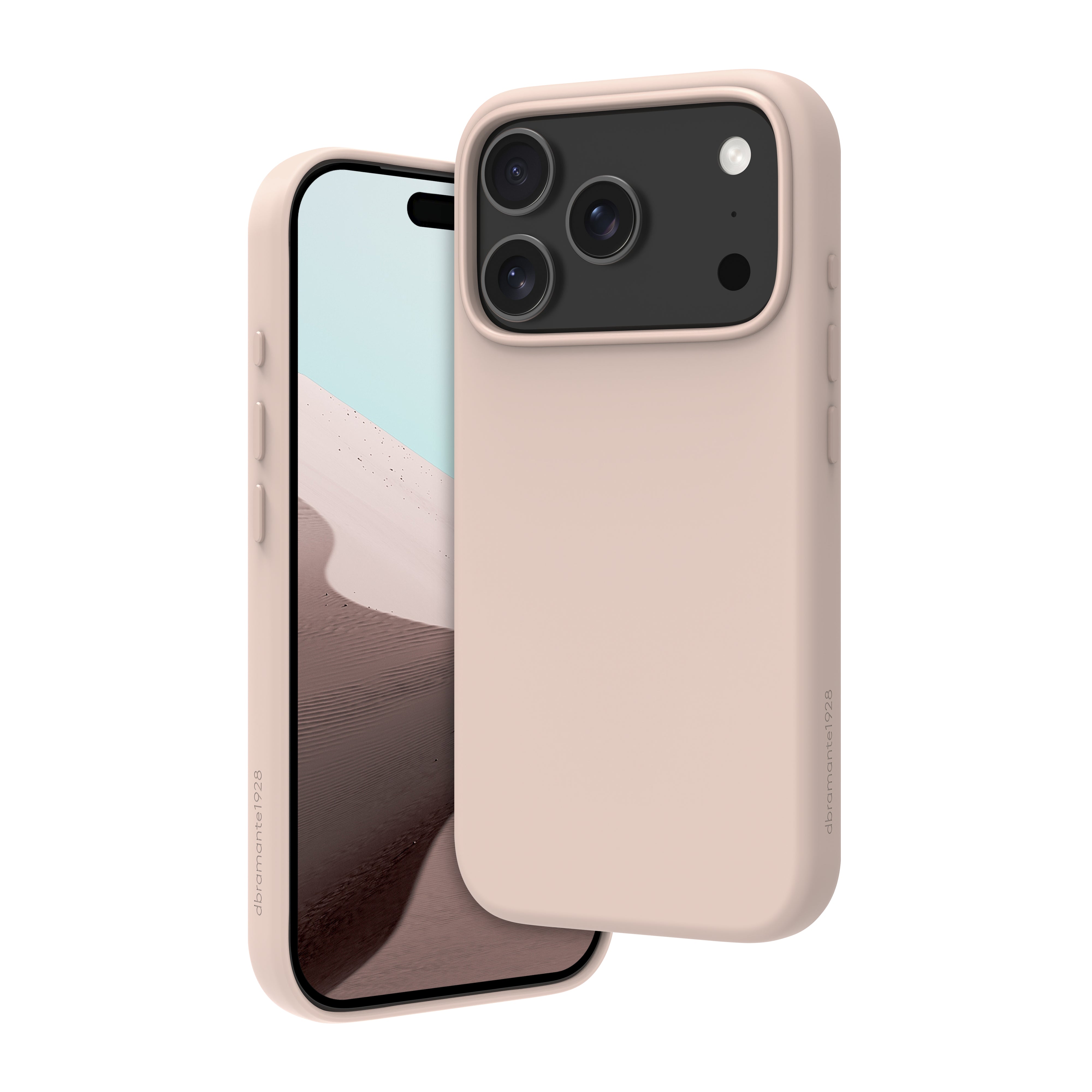 dbramante1928 Roskilde MS ICON Backcover – für Apple iPhone 17 Pro, MagSafe, Kunststoff, Pink Sand