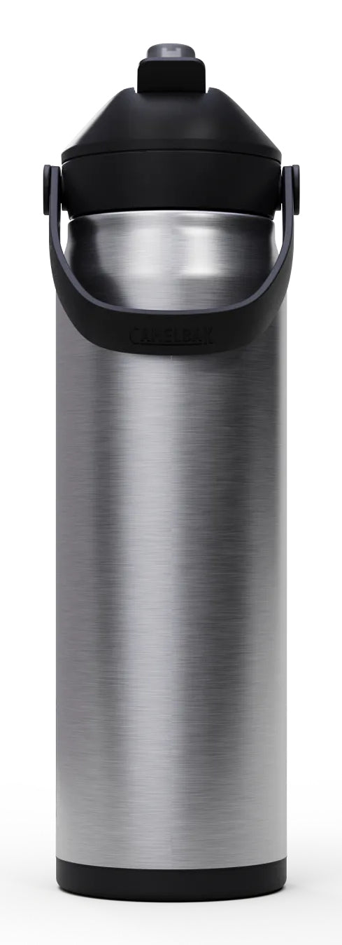 CamelBak Thrive Flip Straw V.I. Isolierflasche 739 ml – doppelwandig, Edelstahl, mit Strohhalm, Silber