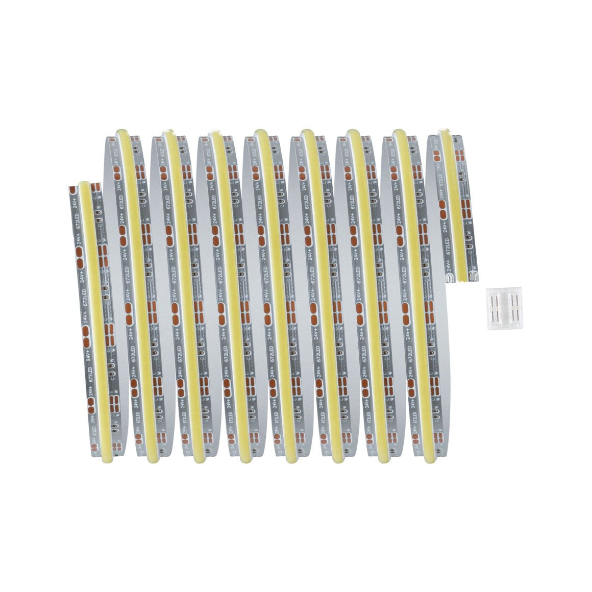 Paulmann LED-Strip MaxLED 1000 71116 – 2,5 m, 3000 lm, 23,5 W, 2700–6500 K, dimmbar, silber