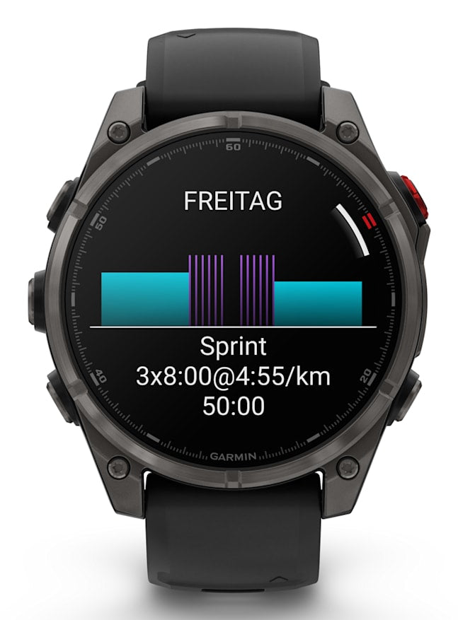 Garmin fenix 8 Pro LTE – GPS-Smartwatch – 47 mm, 1,4", LTE, AMOLED, Saphirglas, 100 m, Graphit, Sportarmband