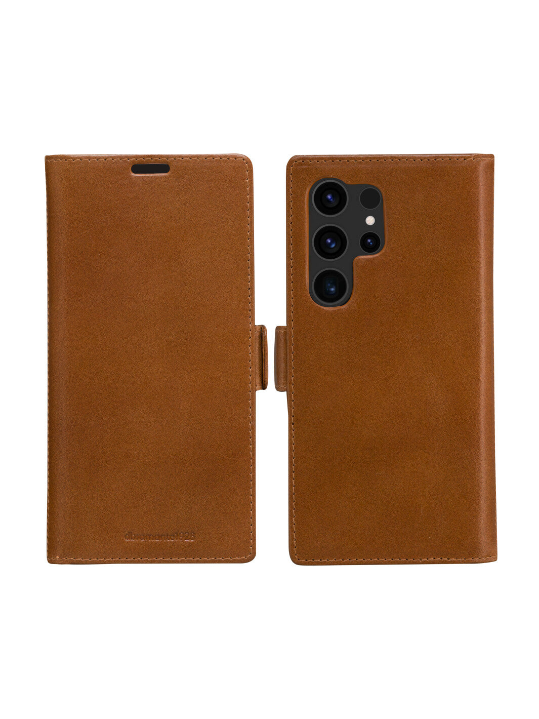 dbramante1928 Lynge Wallethülle – für Samsung Galaxy S24 Ultra, 3 Kartenfächer, Leder, Braun