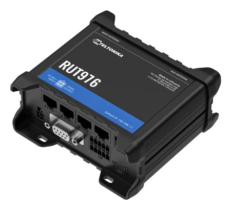 Teltonika RUT976 – 5G RedCap Router – Wi‑Fi 4 (802.11n), 4× 10/100 Mbit/s RJ‑45, 2× SIM, PoE