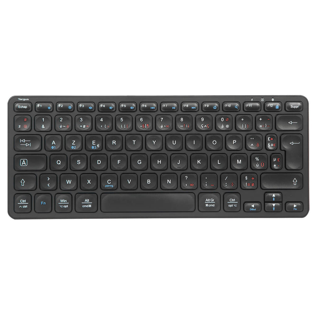 Targus Multi-Device Compact – Tastatur (Mini) – Bluetooth 5.1 – AZERTY (FR) – Schwarz
