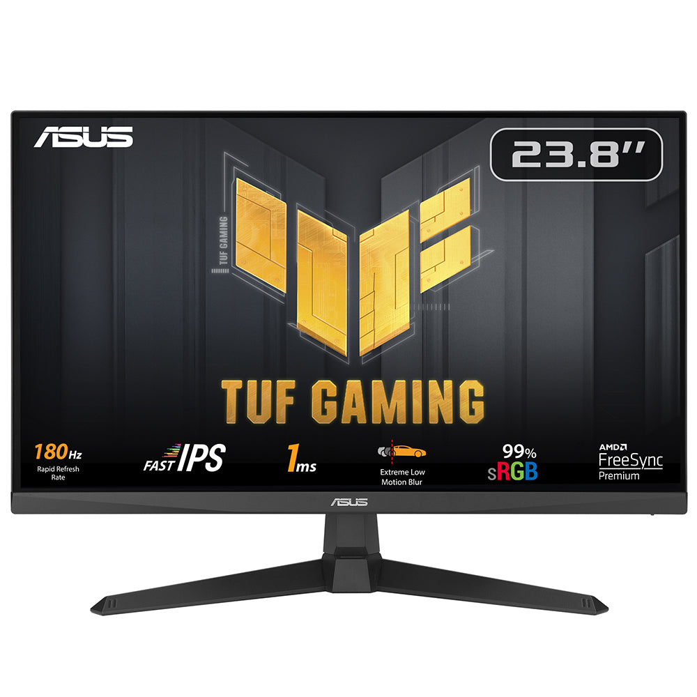 ASUS VG249Q3A – Monitor, 23,8" 1920 × 1080 (Full HD), IPS, 180 Hz, 250 cd/m², VESA 100 × 100, Schwarz