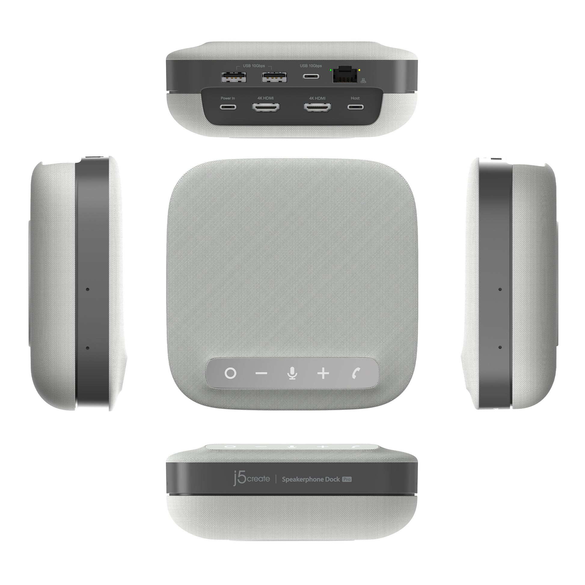 j5create JCDS337-N Dockingstation – USB-C, 2× HDMI, 2× USB-A, 2× USB-C, 85 W PD, GbE, für Windows/Mac/Android