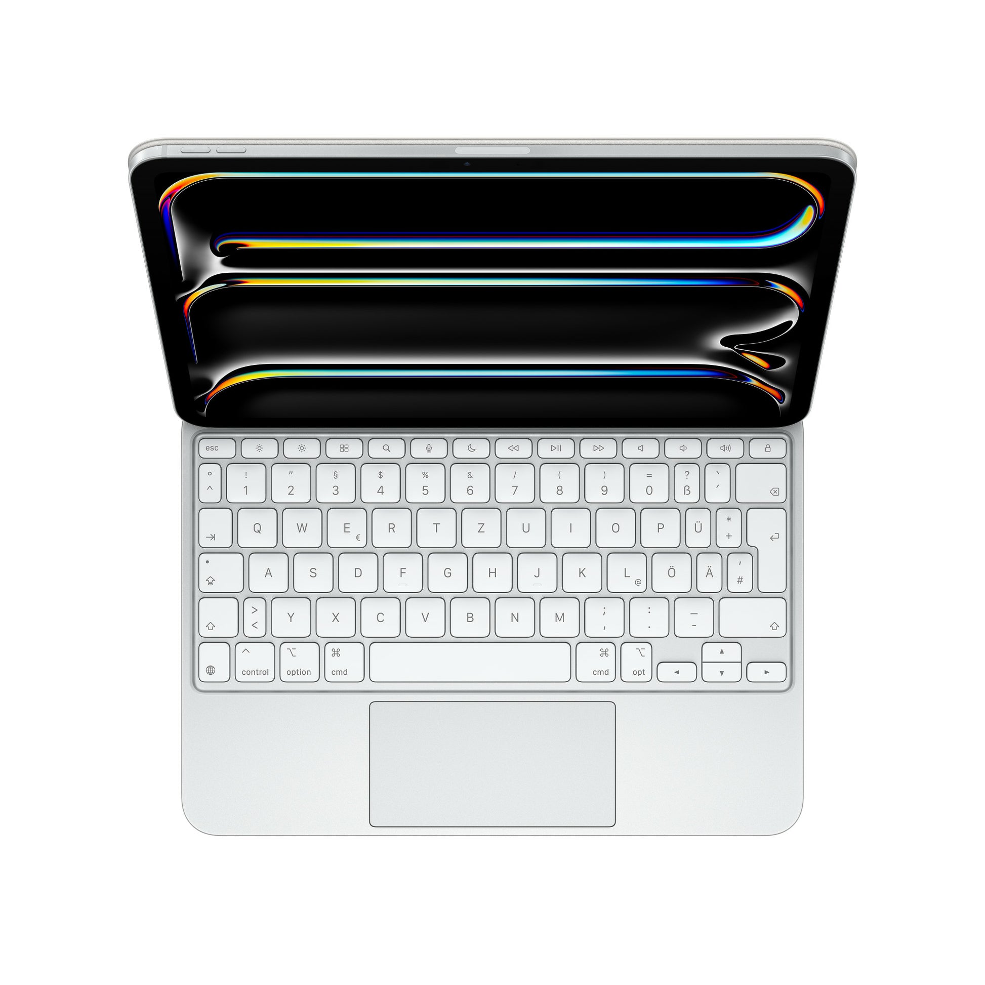 Apple Magic Keyboard – Tastatur, DE-Layout (DE), Weiss – für iPad Pro 11" (M5)