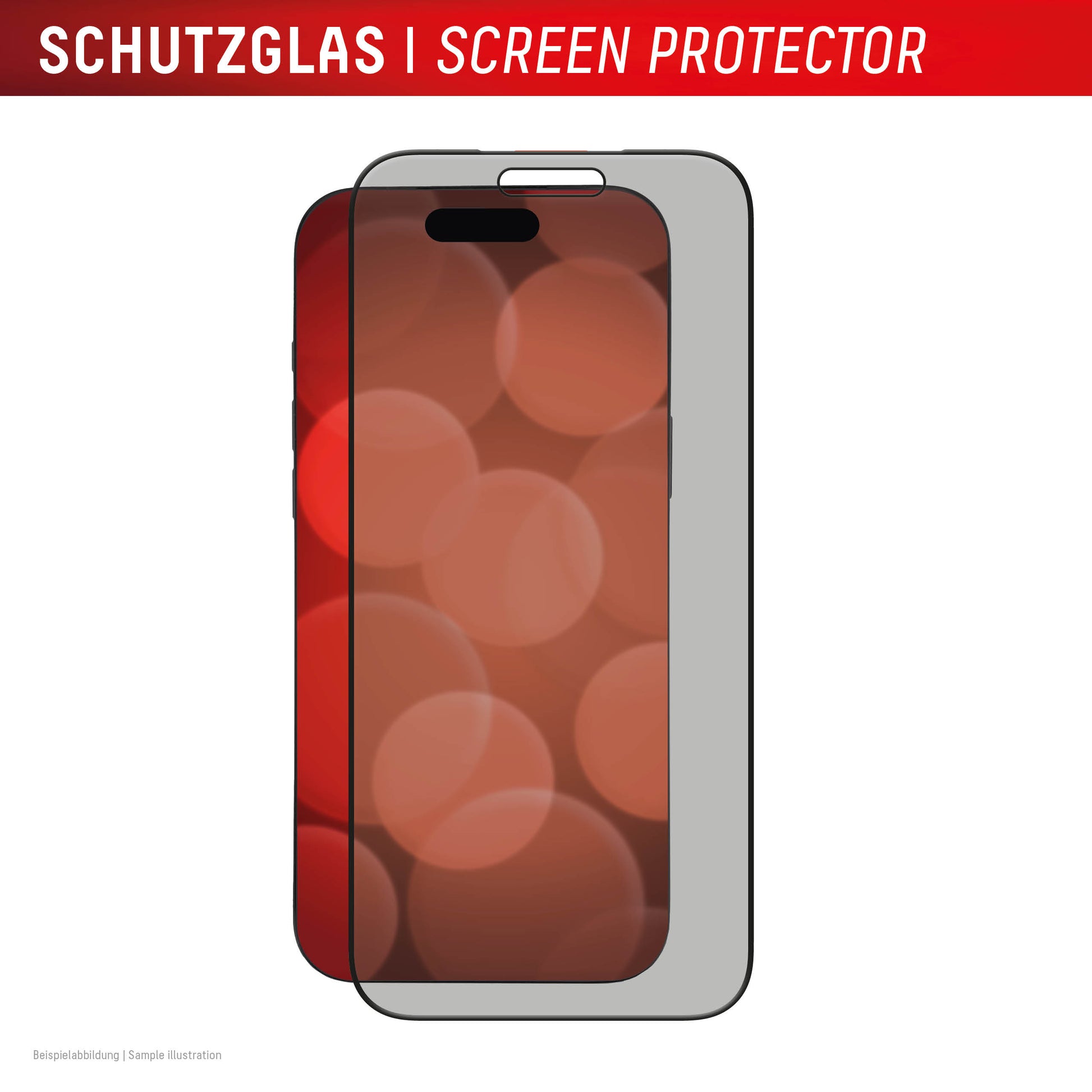 E.V.I. Privacy-Filter (Panzerglas), Full Cover – für iPhone 17 Pro Max – mit Applikator
