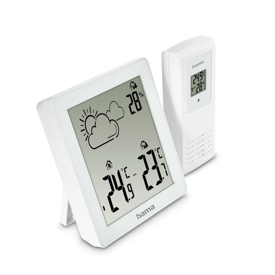 Hama Zakynthos Temperatur-/Feuchtesensor – Kabellos, −20–60 °C, 20–95 %, Innen/Aussen