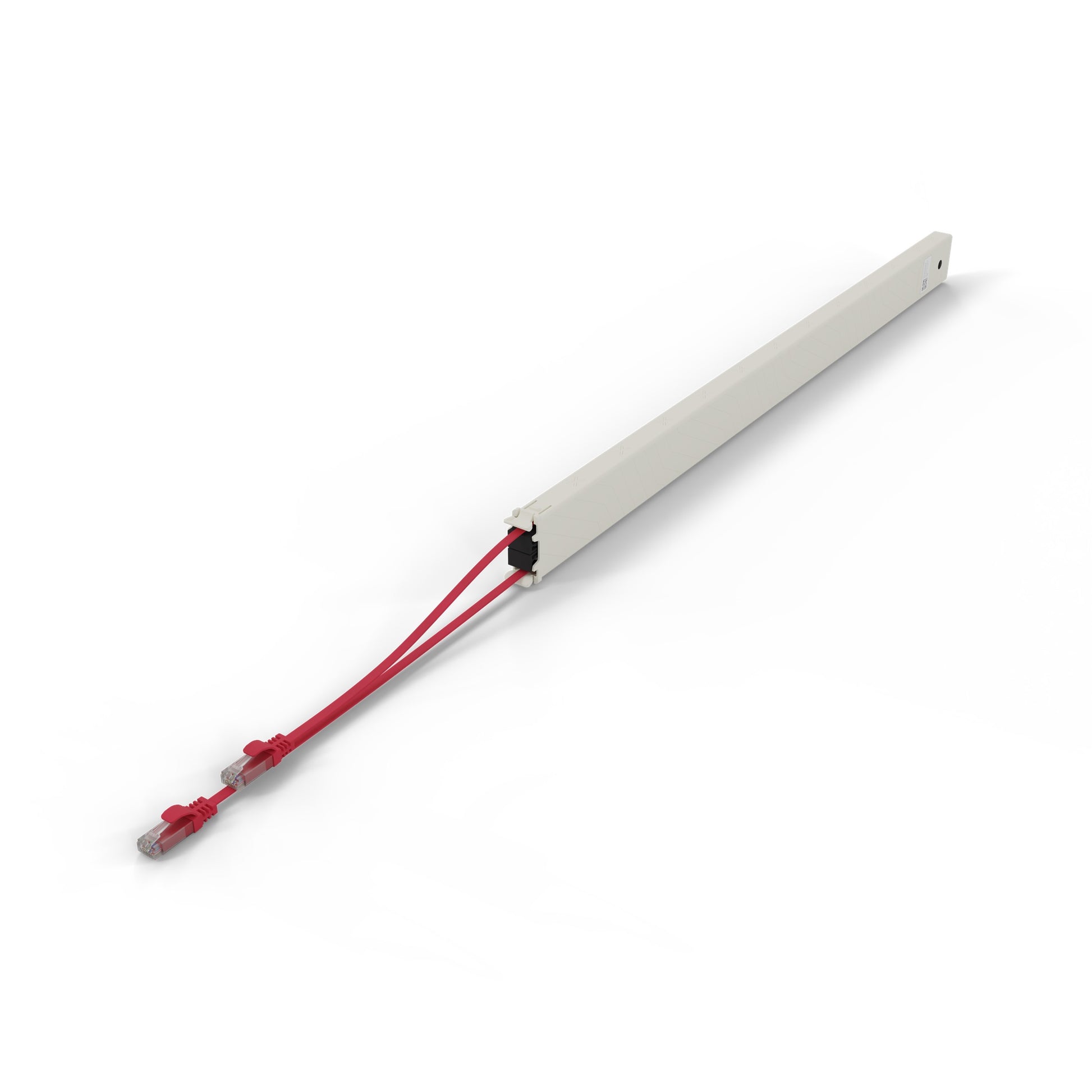 patchbox.one Kassette 46RU Patchkabel – Cat6a U/UTP, 2,5 m, Rot, RJ-45