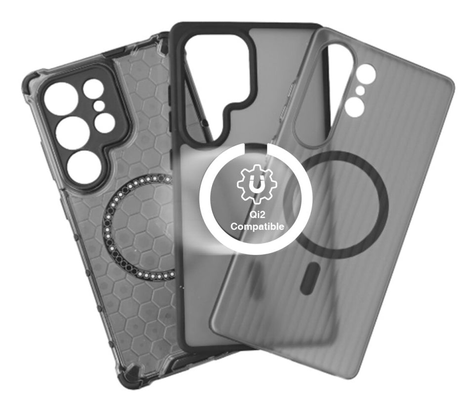 4smarts Backcover – für Samsung Galaxy S25 Ultra – grau/transparent – TPU/PC