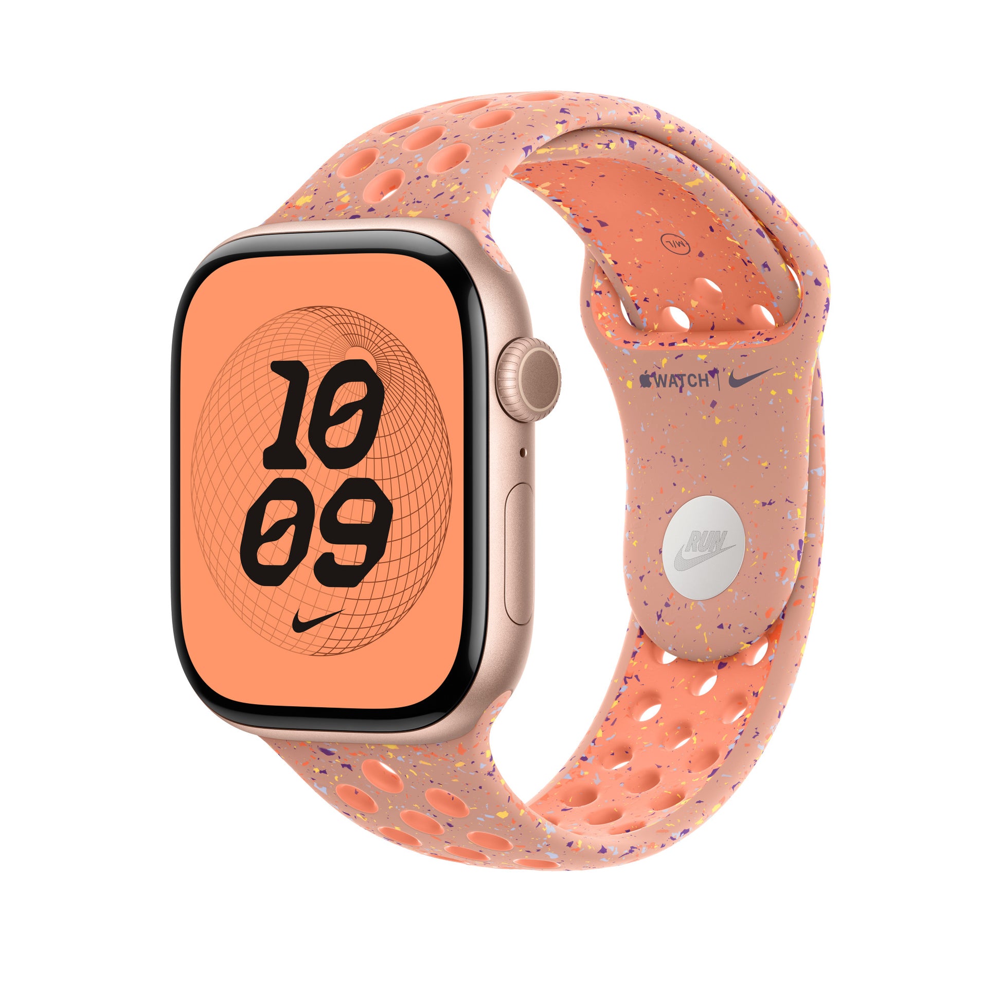 Apple Nike Sport Band – Armband – für Apple Watch 46 mm, Alpenglow Pink, M/L, Polymer