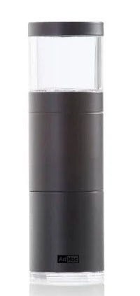 AdHoc Muskatmühle Ø 3,8 × 12,5 cm, Holz, Schwarz/Transparent